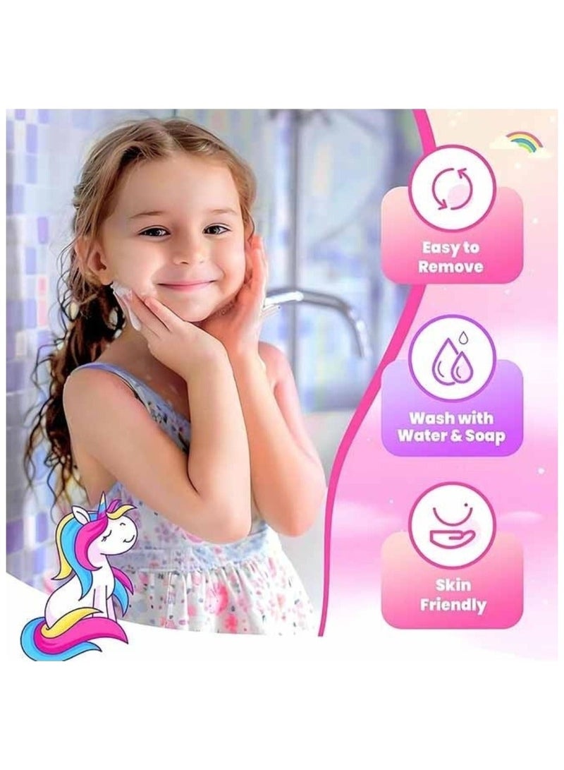Dream Beauty Kids Makeup Kit for Girl, 49PCS Washable Real Makeup Set for Girls with Portable Bag, Safe  Non-Toxic Kids Make Up Toys for Girls Aged 3+ Year Old (Unicorn-B) ﻿ - Image 4
