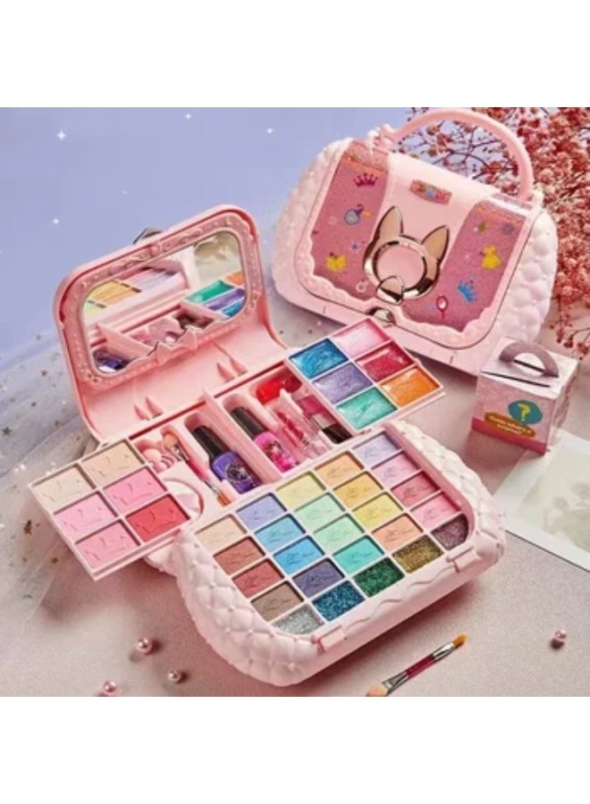 Dream Beauty Kids Makeup Kit for Girl, 49PCS Washable Real Makeup Set for Girls with Portable Bag, Safe  Non-Toxic Kids Make Up Toys for Girls Aged 3+ Year Old (Unicorn-B) ﻿ - Image 5