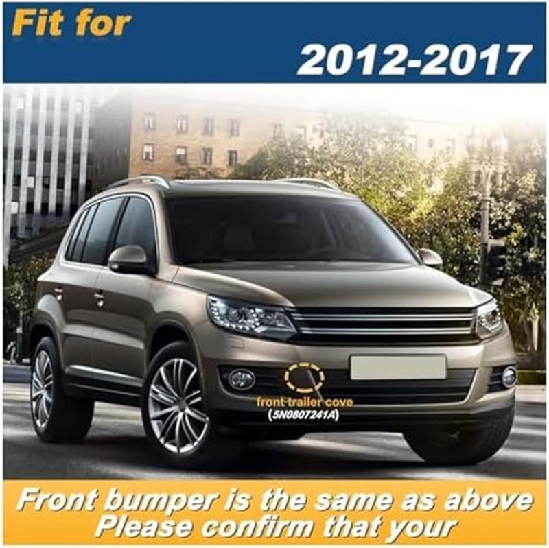 QASULER Tow Hook Eye Cover for VW Tiguan 2012-2017 - Image 4