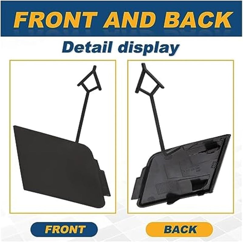 QASULER Tow Hook Eye Cover for VW Tiguan 2012-2017 - Image 2