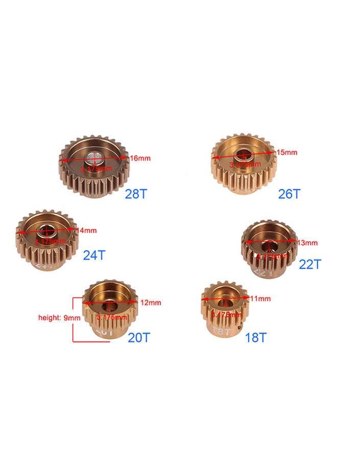 NIBEMINENT Motor Pinion Gears Set For RC Car - Image 2