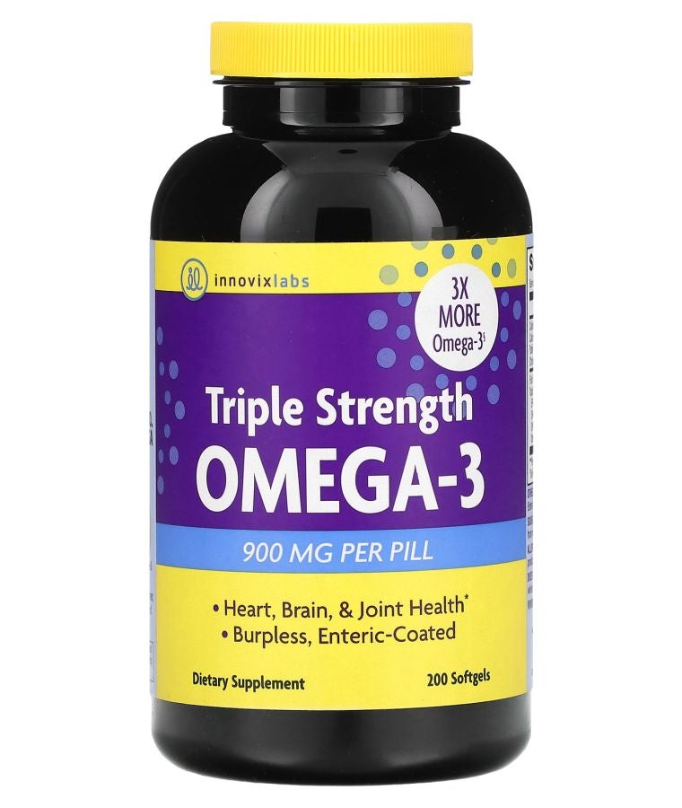 InnovixLabs Triple Strength Omega-3 900 mg 200 Softgels