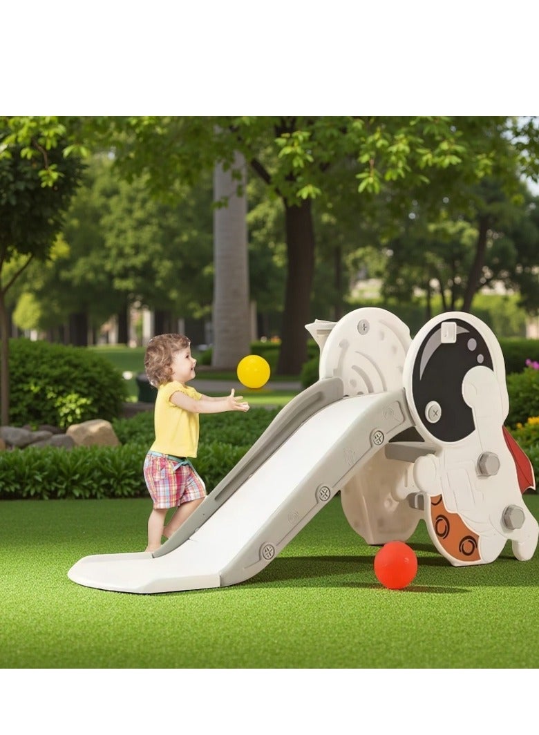 Toddler Slide for Kids Age 2 3 4 5 6 7 8 9，Loverly baby slide and Ball Rack for kids outdoor Indoor 3-10 Year Old，Home Kids Slide for Boys and Girls（E2）  - Image 5
