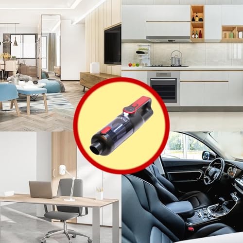 STARQ Tornado Wireless Vacuum Cleaner for Home and Car High-Power 15000 Pa Suction with BLDC Motor USB-C Rechargeable 2 Suction Modes Portable & Stylish Design with LED Light, Multicolor - Image 4