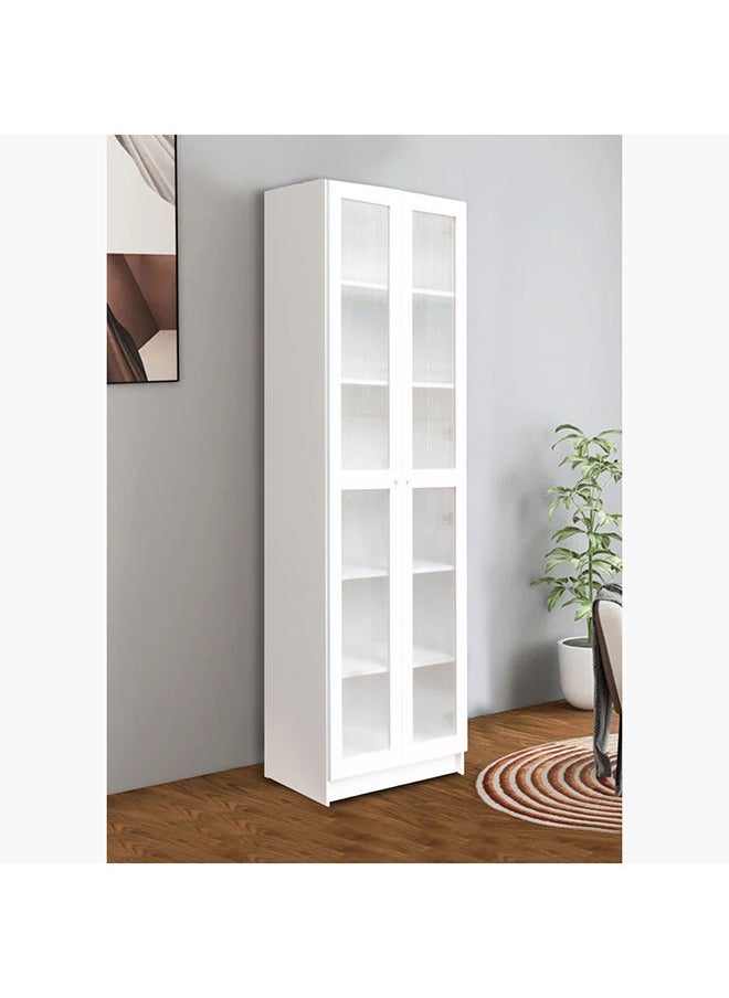 Home Box Frankfurt 6-Tier Multipurpose Storage Unit With 2 Acrylic Doors 80 x 202 x 29.5 cm  - Image 1