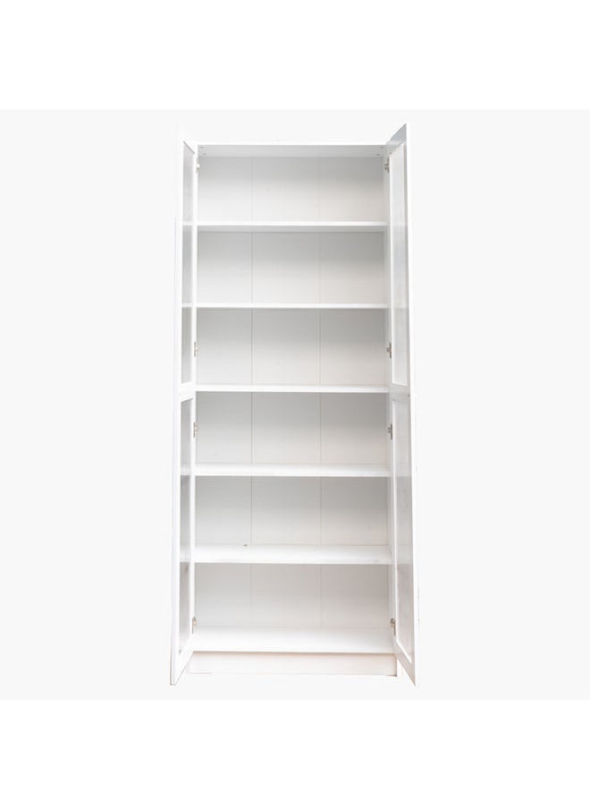 Home Box Frankfurt 6-Tier Multipurpose Storage Unit With 2 Acrylic Doors 80 x 202 x 29.5 cm  - Image 4
