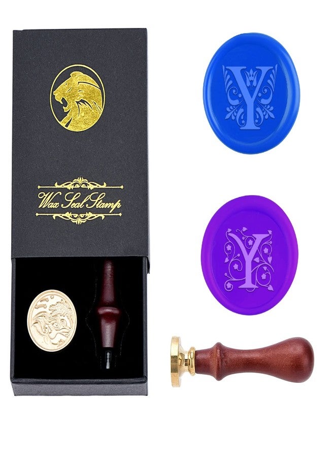 iTERYOU 2Pcs Letter Y Wax Seal Stamp With Gift Box, A to Z Series, Kit for Thanksgiving - Image 1