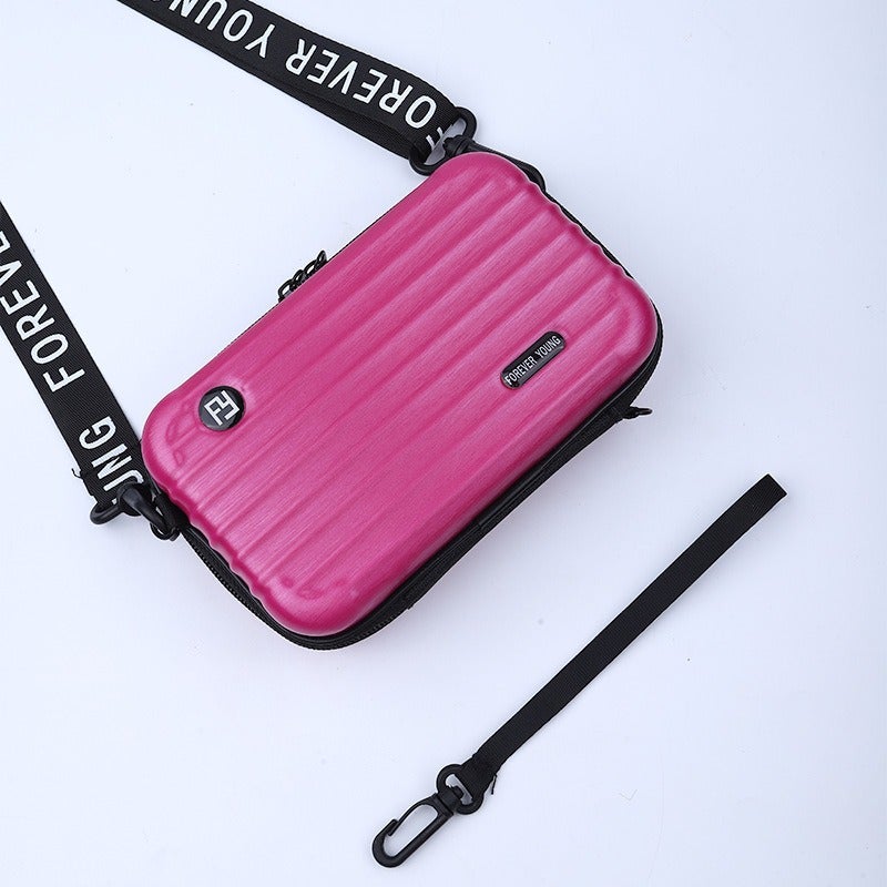 Hard Case Cosmetic Bag Women'S Small Portable Shoulder Bag Wash Bag Hand-Held Mini Wash Bag Change Mobile Phone Storage Bag - Image 4