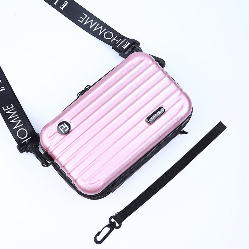 Hard Case Cosmetic Bag Women'S Small Portable Shoulder Bag Wash Bag Hand-Held Mini Wash Bag Change Mobile Phone Storage Bag - Image 1