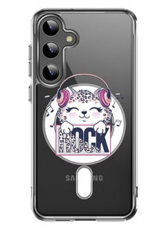 Magnetic Case for Samsung Galaxy S24 Plus 6.7-inch Compatible with MagSafe Wireless Charging, Shockproof Phone Bumper Cover Rock copy
