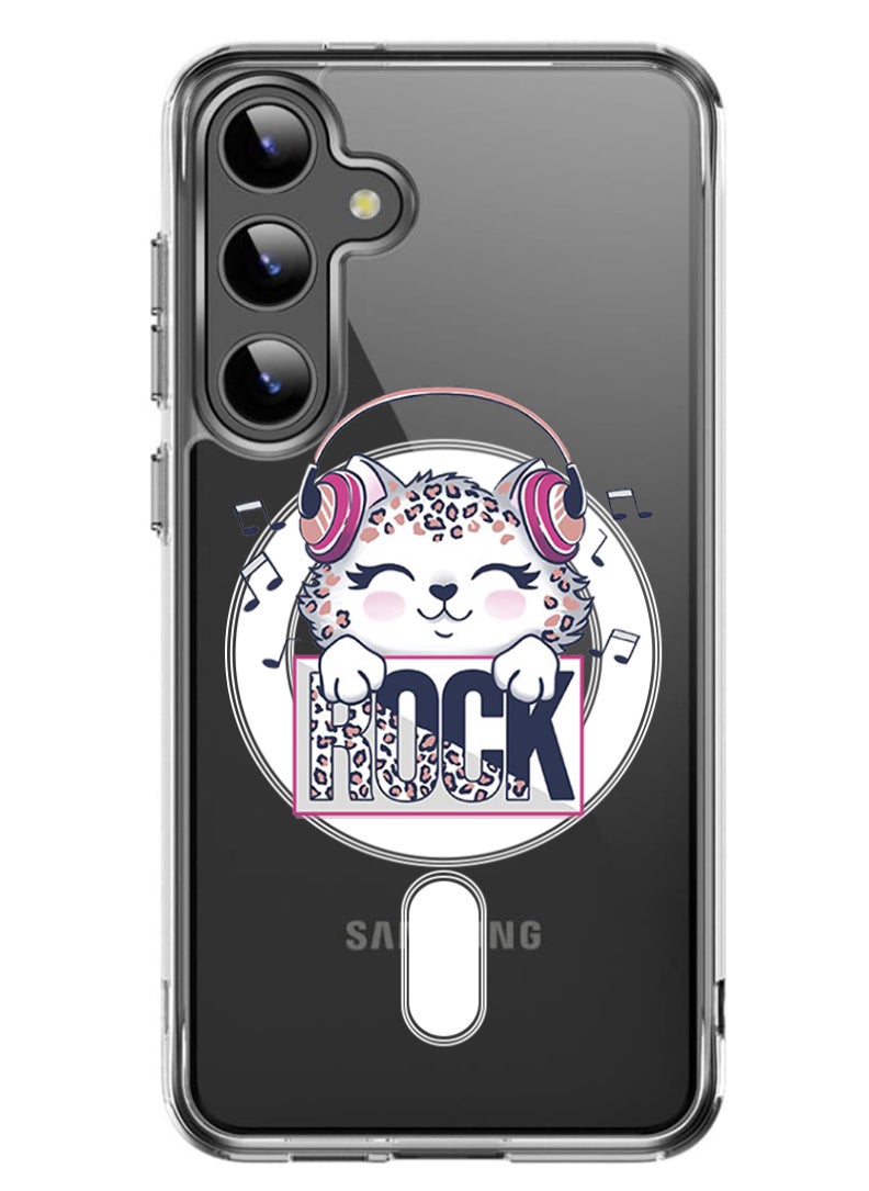Theodor - Magnetic Case for Samsung Galaxy S24 Plus 6.7-inch Compatible with MagSafe Wireless Charging, Shockproof Phone Bumper Cover Rock copy - Image 1