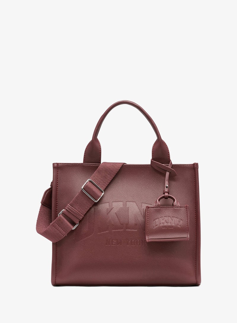 DKNY Paula Logo Top Handle  Tote - Image 1