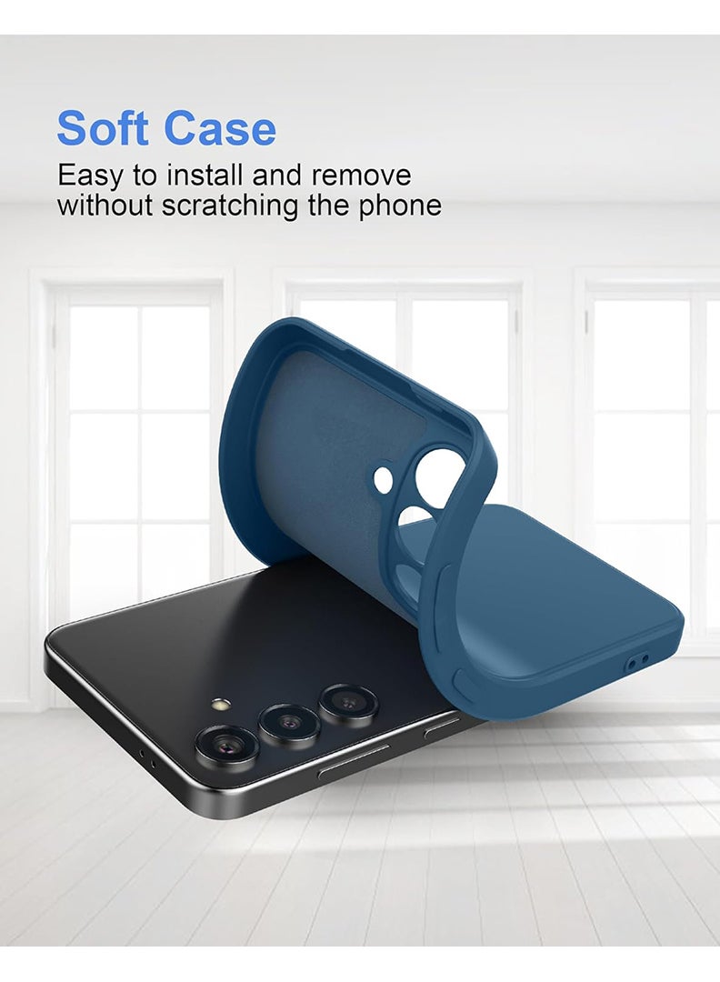 Theodor Protective Slim Fit Case Liquid Silicone Cover with Full Body Protection Anti-Scratch Shockproof Case For Samsung Galaxy S24 Plus (Blue) - Batman Face - Image 5