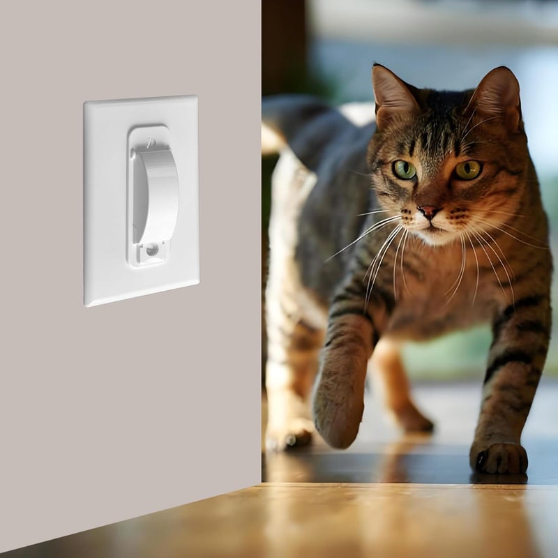 LRANFOW 4 Light Switch Guard Cover, Baby Proof Wall Switch Cover Guard for Toggle Light Switch Protects Your Lights or Circuits from Being Accidentally Turned On or Off - Image 3