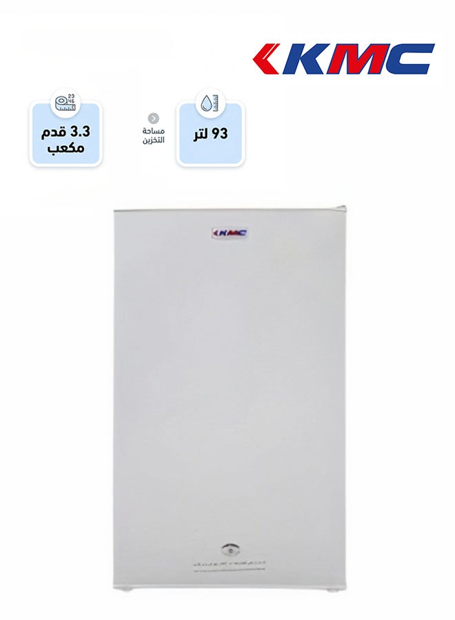 كي ام سي ثلاجة باب واحد - 3.3 قدم - ابيض - - KMF-90k - Image 1