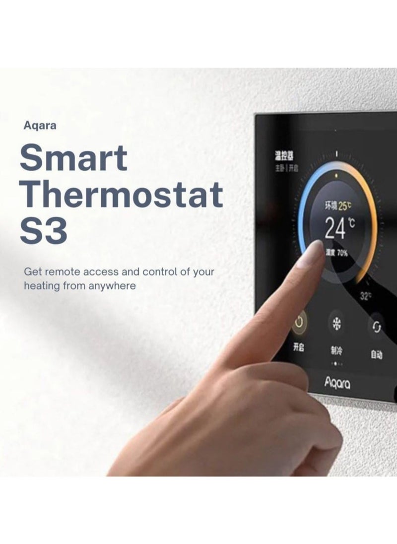 Aqara Aqara S3 Smart Zigbe LED Thermostat Touch Screen Pane -white