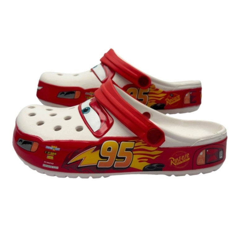 24 New 95 Car Mcqueen Red Male And Female Couple Beach Outdoor Hole Sandals Sports And Leisure - Image 4