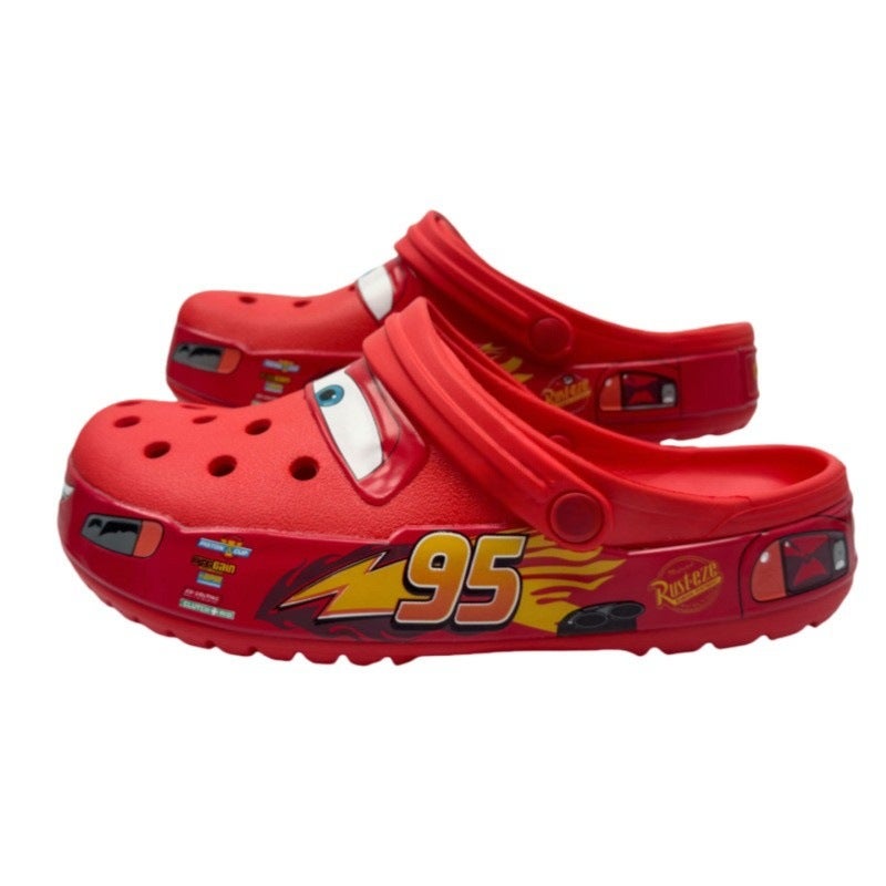 24 New 95 Car Mcqueen Red Male And Female Couple Beach Outdoor Hole Sandals Sports And Leisure - Image 1