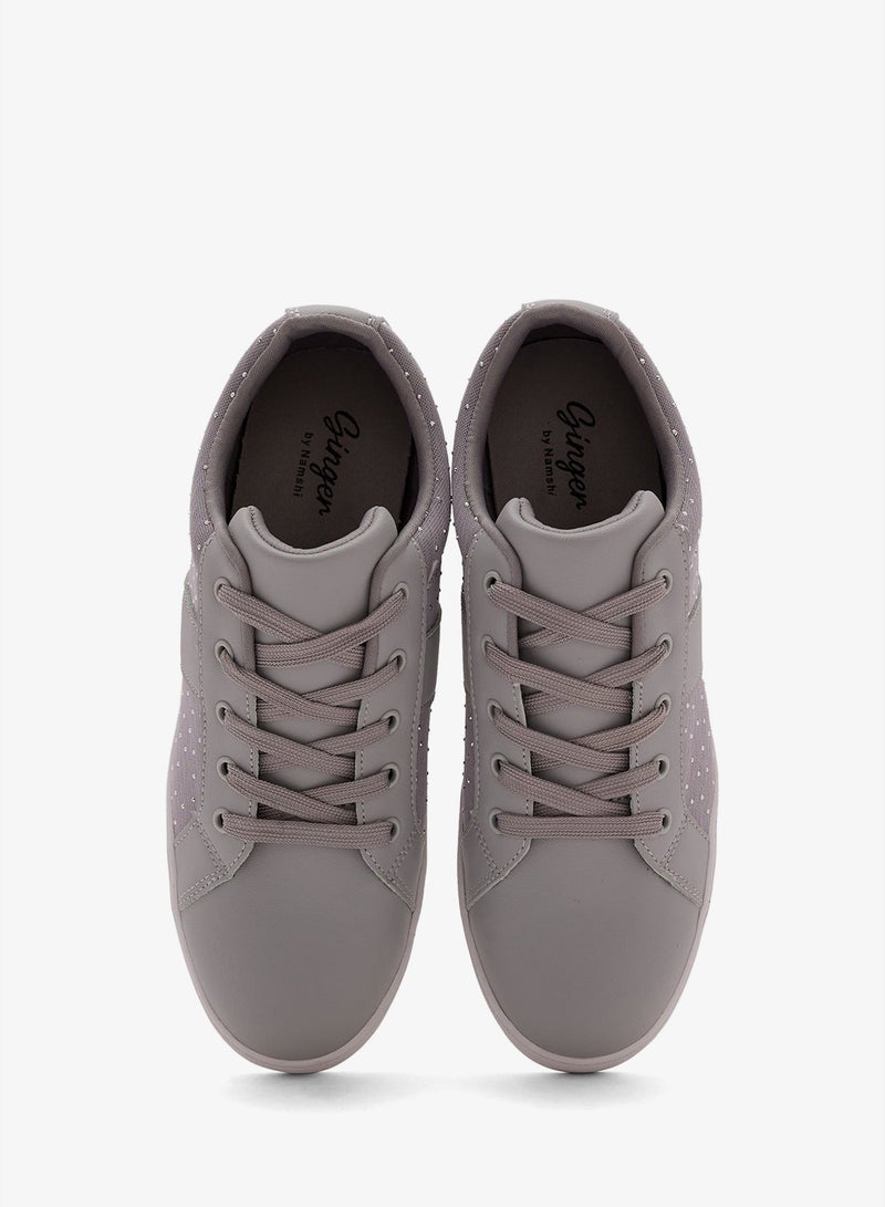 Ginger Diamante Casual Sneakers - Image 4