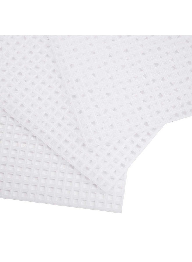 Tosnail 100 Pieces 4" X 4" Clear Plastic Canvas Mesh Sheets For Embroidery Crafting - Image 3