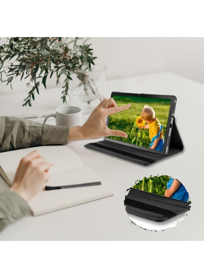 Protective Cover for Xiaomi Redmi Pad SE 11 inch (2023), 360° Rotatable Smart Stand, Leather Folio Flip Cover with Multi-Angle Viewing, Auto Wake Sleep (Black) - Image 3