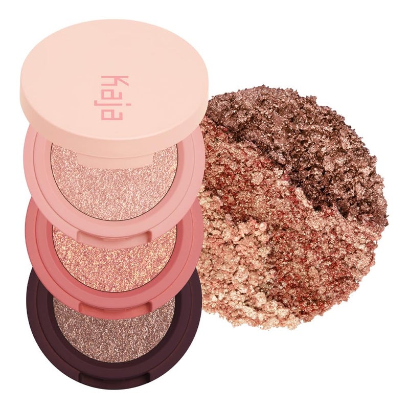 Kaja Beauty Bento Collection - Bouncy Eyeshadow Trio | Peach Orange Tones, Travel Size, 02 Orange Blossom, 2019 Allure Best of Beauty Award, 0.03 Oz - Image 1