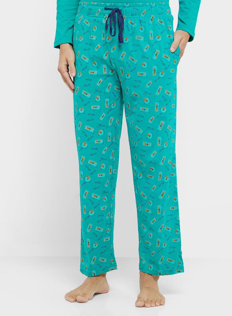 Robert Wood Nightwear T-Shirt & Pants Sets  - Image 4