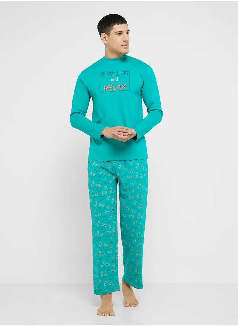 Robert Wood Nightwear T-Shirt & Pants Sets