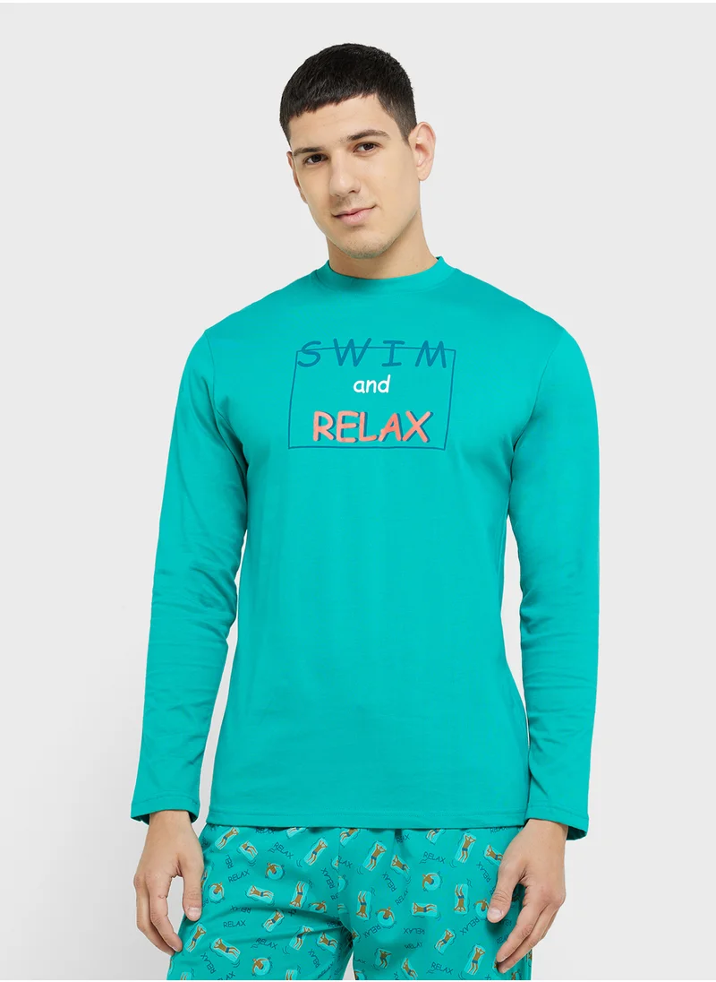 Robert Wood Nightwear T-Shirt & Pants Sets