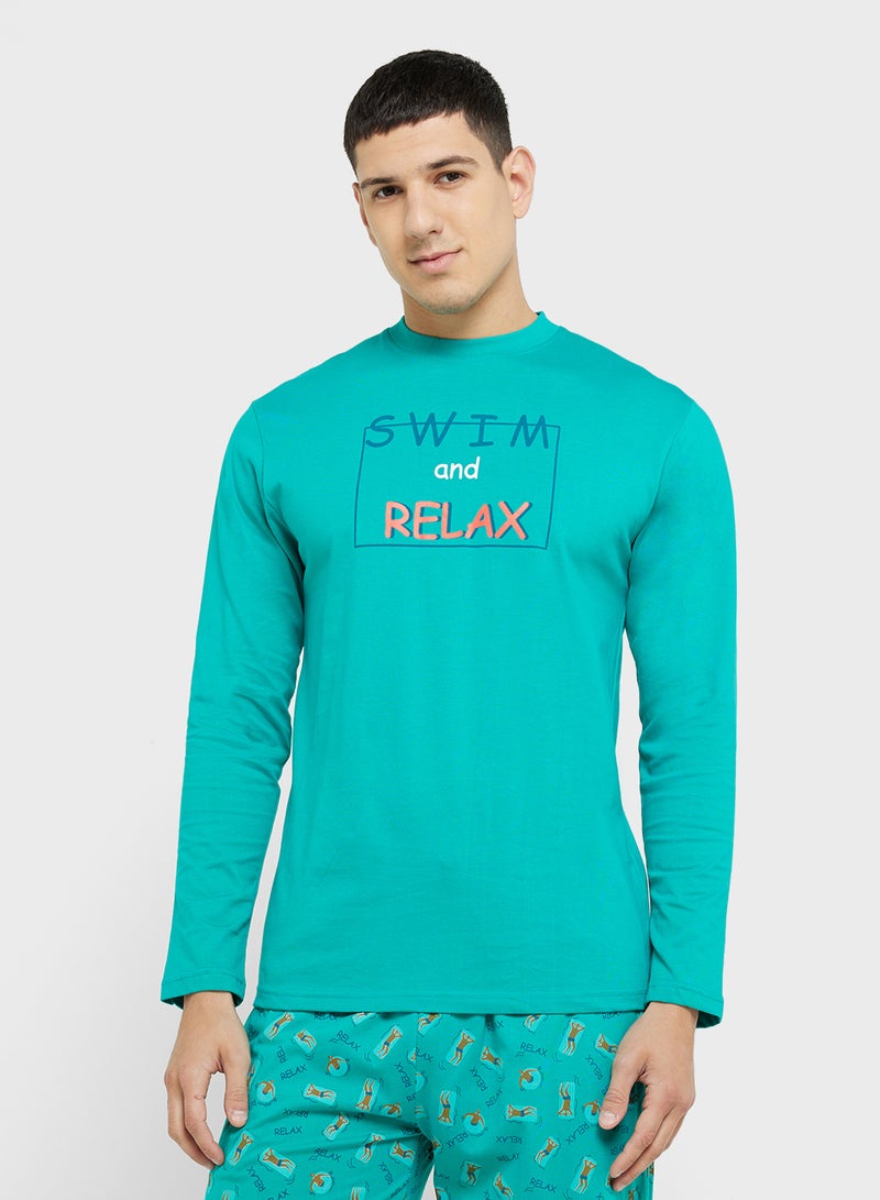 Robert Wood Nightwear T-Shirt & Pants Sets  - Image 3