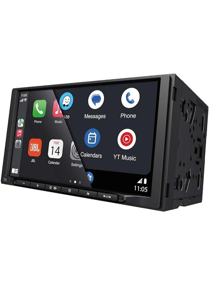 JBL Legend 700 2 DIN Car Radio with Screen, CarPlay Android Car, Hands-Free Car Radio with Bluetooth, 7 Inch Touch Screen, USB/AUX FM/MW, 6-Channel 4V Preamp Outputs with Sub Control - Image 3