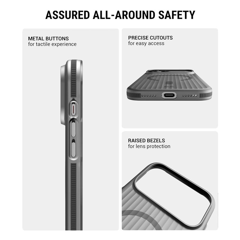 Daily Objects Beam 2.0 Magnetic Protective Case Cover Compatible with iPhone 17 Pro |Magsafe|Camera & Body Protection|Anti Shock,Scratch Resistant|Precise Cutouts Modern Design|Wireless Charging-Black - Image 4