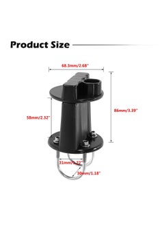 Excefore Fuel Oil Tank Bracket Lock, Fastener Mount Petrol Can Jerry Cans Holder Spare Oil Tanks Bracket for 3L / 5L Fuel Tank On Motorcycle Off-Road Vehicles Upgraded  - Image 2