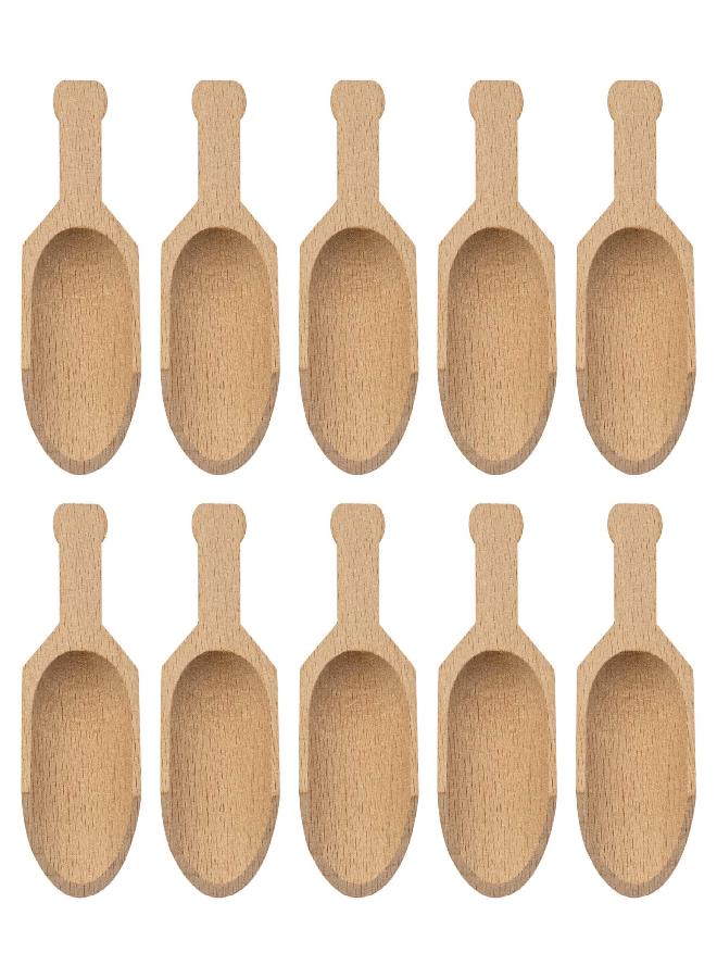 AUEAR AUEAR, Mini Wooden Scoops Unpainted Wooden Kitchen Spoon for Candy Spices Parties Bath Salts Candy Essential (20 Pack, Half Handle)  - Image 1