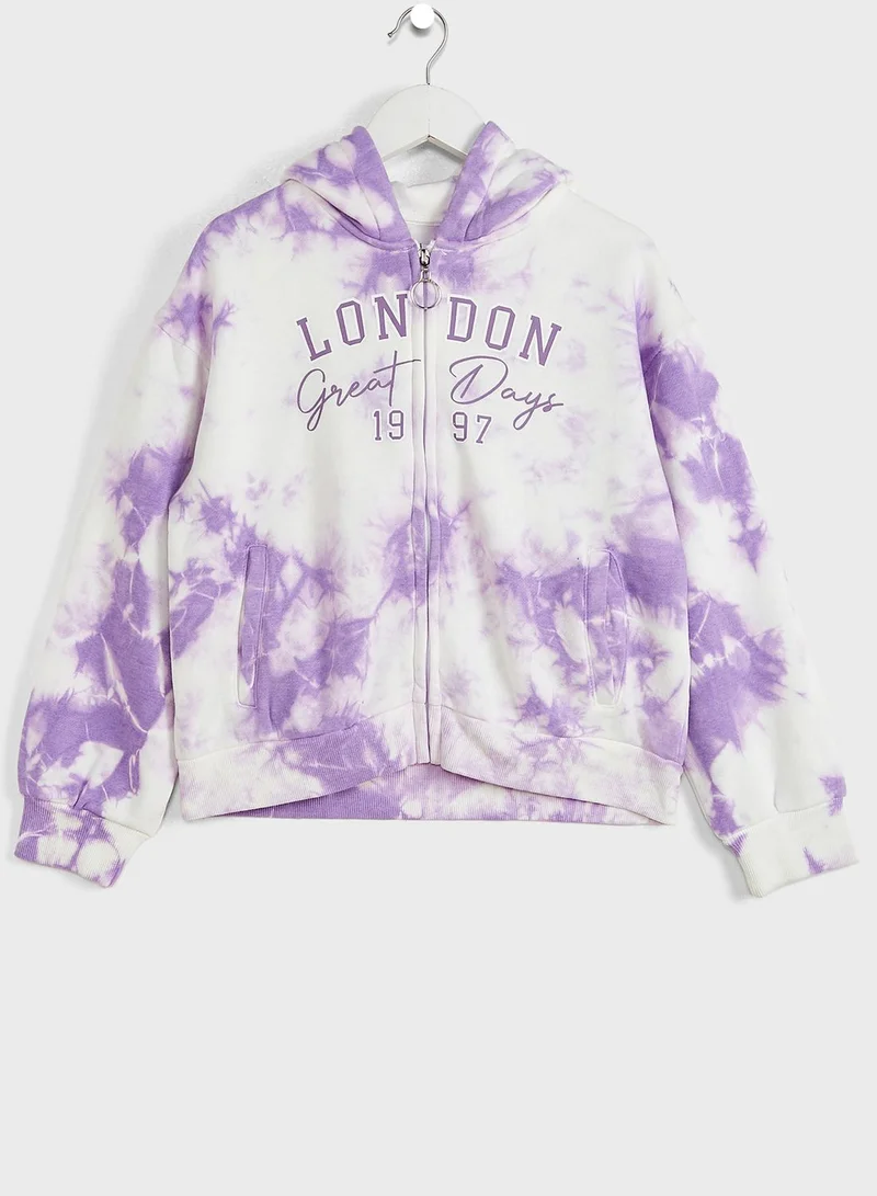 MINOTI Kids Tie Dye Tracksuit