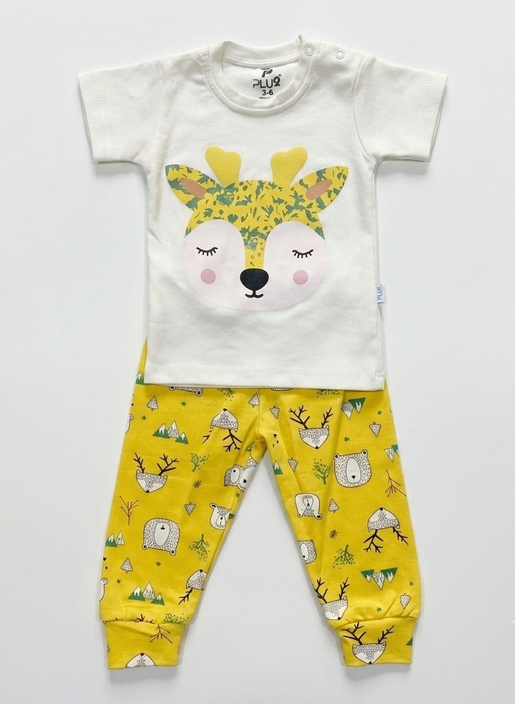Pluto Pack of 2 Cotton Pajama Set for Baby Girl - Image 5