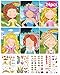 Greingways 24 Pcs Make Your Own Princess Sticker Sheet Princess Party Favors Face Stickers for Kids Girls Toddlers Crafts Activities Bags Birthday Party Favors Valentines Day Gifts for Kids Classroom - Image 3