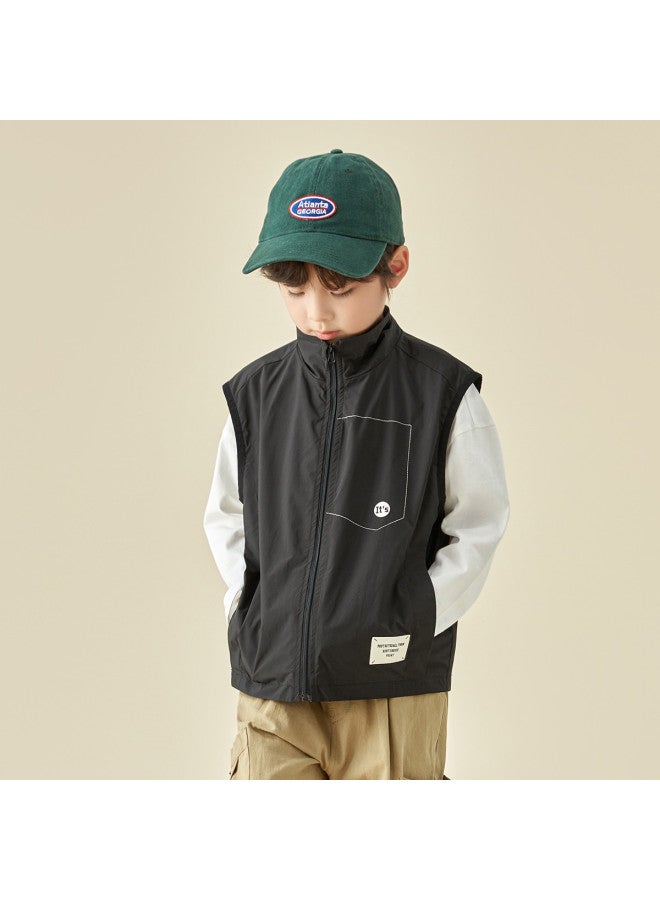 And Stylish】kids' Outdoor Functional Vest, 2025 Spring/autumn Sleeveless Jacket For Boys - Image 2