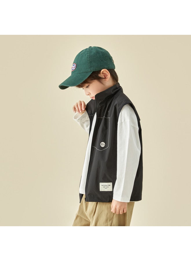 And Stylish】kids' Outdoor Functional Vest, 2025 Spring/autumn Sleeveless Jacket For Boys - Image 5