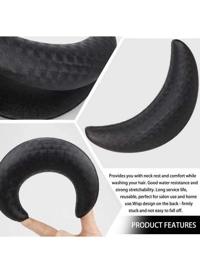FERCAISH Shampoo Bowl Neck Cushion，Long-Lasting Soft Silicone Hair Wash Neck Pillow - General Shampoo Bowl Neck Rest Pillow For Hairdressing Hair Washing Sink Basin Tool(Black) - Image 2