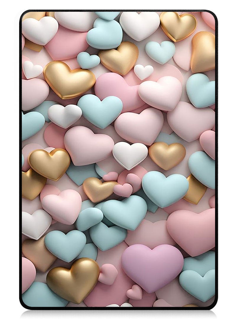 Theodor Protective Flip Case For Xiaomi Pad 7 & Xiaomi Pad 7 Pro With Trifold Stand Auto Wake Sleep Shockproof Cover - Colourful Hearts - Image 1