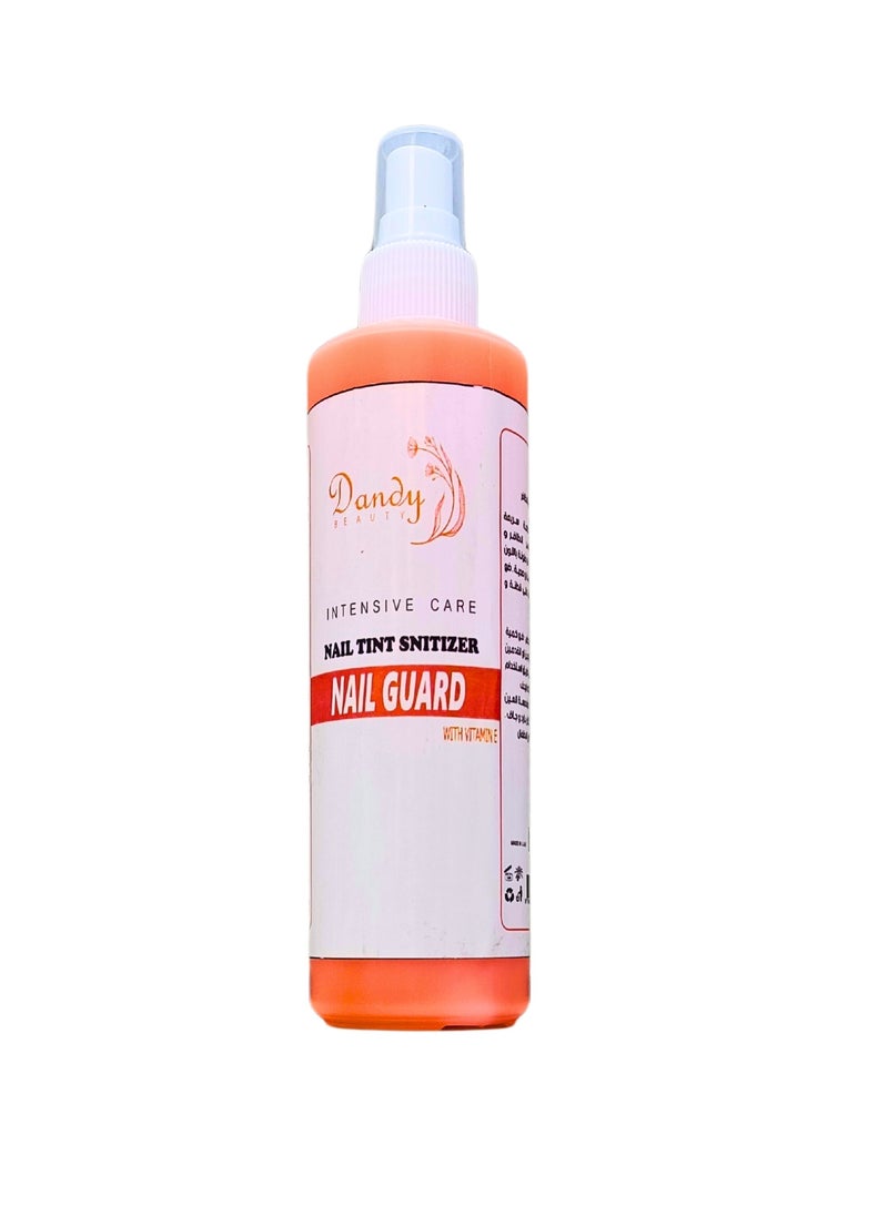 Dandy Beauty Nail Guard Nail TINT Sanitizer, Intensive nail care with vitamin E  250 ml
