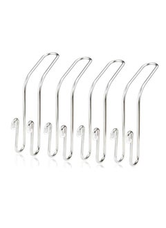 Excefore Car Seat Hooks 4 Pack Car Back Seat Headrest Hanger Holder Hooks for Purse Grocery Bag Hat Cloth Coat Stainless Car Seat Accessory Universal Vehicle Trunk Storage Organizer Heavy Duty Hook  - Image 1