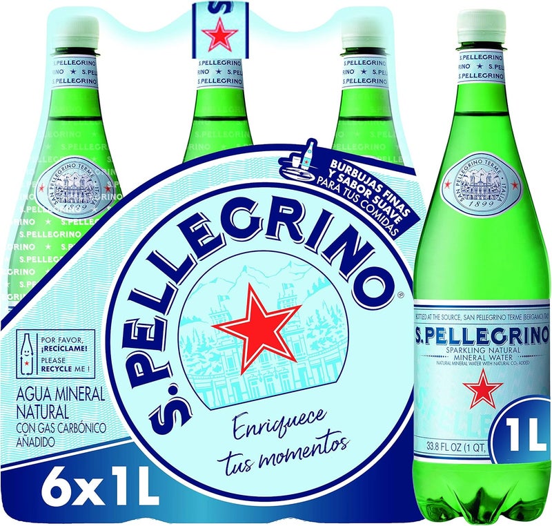 Sanpellegrino مياه معدنية طبيعية فوارة سان بيلجرينو - عبوة 6 - Image 1