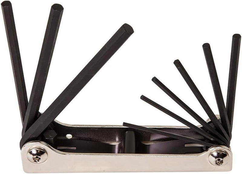 Klein Tools 70591 Folding Hex Key Set - 9-Key SAE Sizes - Image 1
