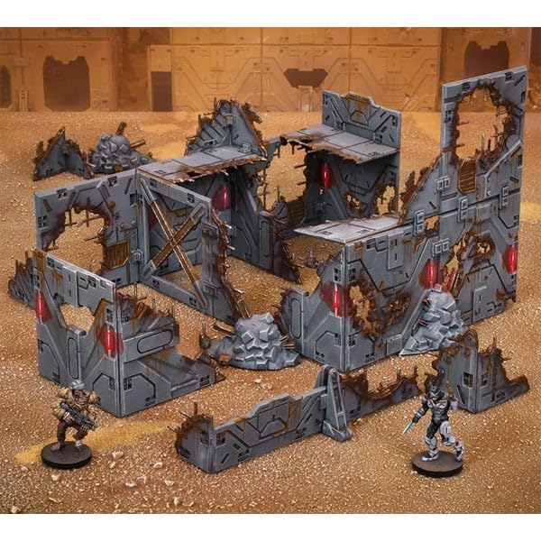 Mantic Games MGTC204 Battlefield Ruins, Silver - Image 2