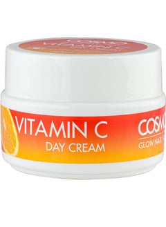 Cosmo Glow Natural Vitamin C Day Cream For Unisex 50ml, Hydrates & Brighten, Reduce Sign Of Aging & Dark Spot