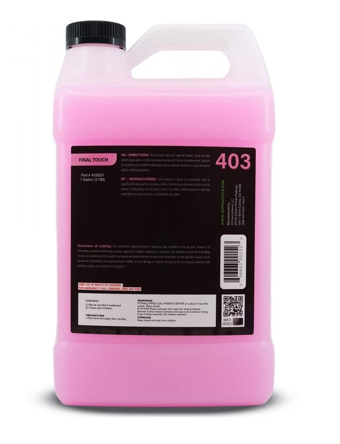 3D رذاذ التفاصيل السريعة لمسة نهائية ثلاثية الأبعاد - سهل الرش والمسح للحصول على لمعان صالة العرض 1 جالون - Image 2