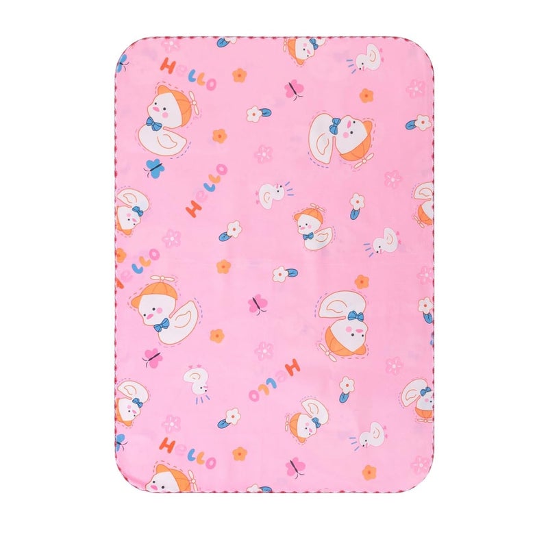 Kuber Industries Baby Waterproof matBed Protecter 50 x 70 CM (Pink) - Image 2
