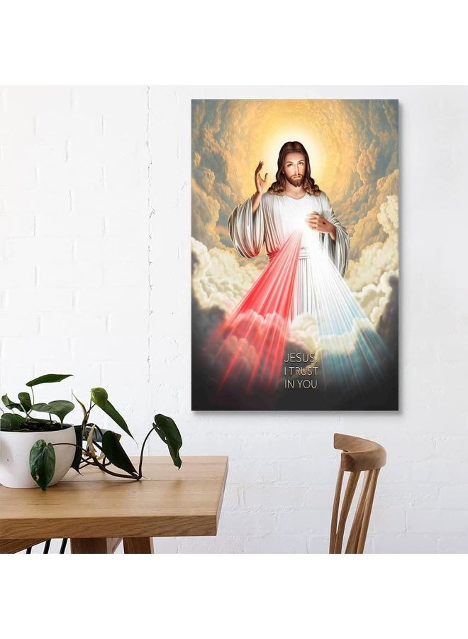 FireDeer Catholic Jesus Poster Print On Canvas Painting Christian God Pictures for Living Room No Frame - Image 4